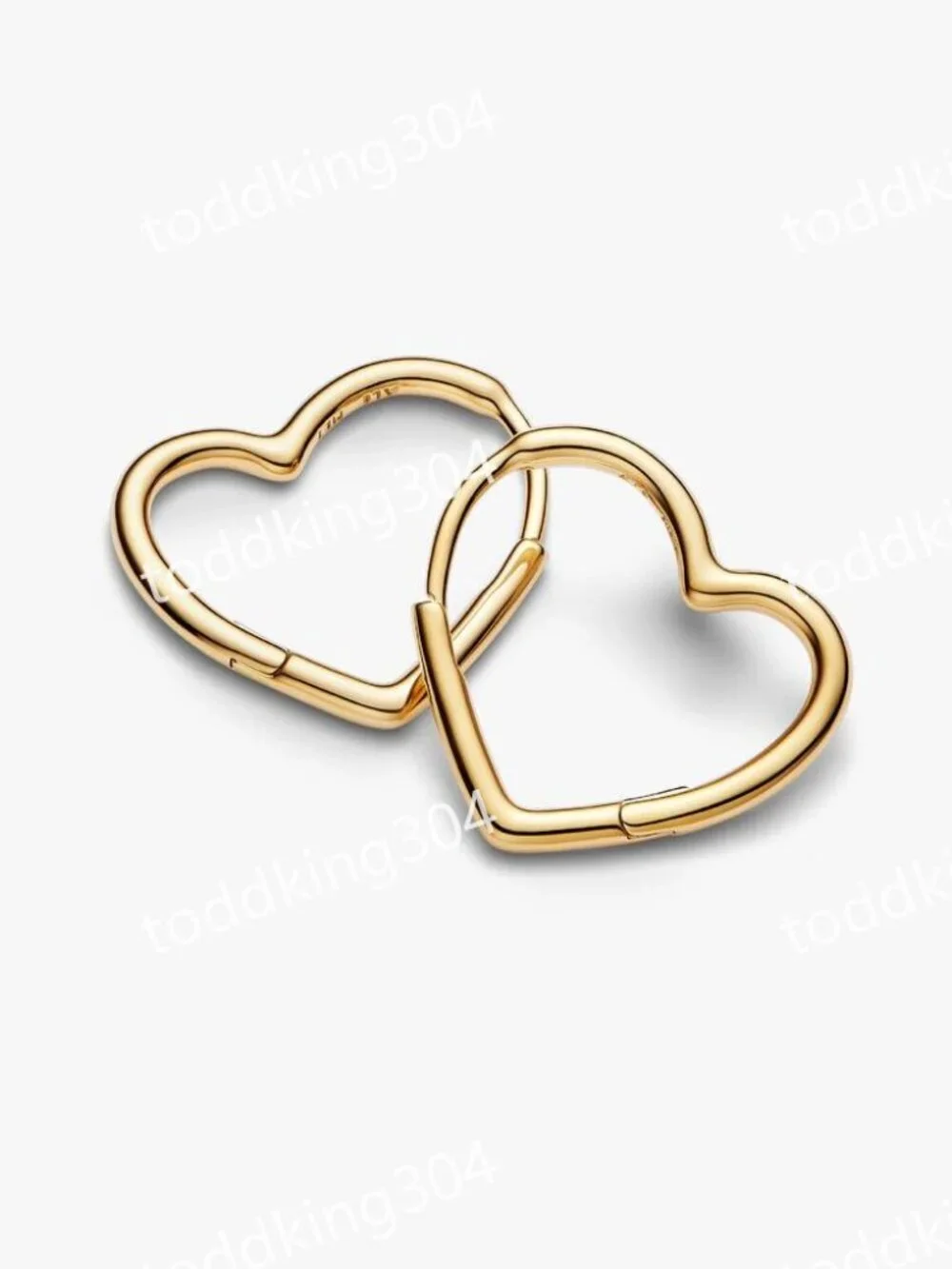 Asymmetrical Heart Hoop Earrings